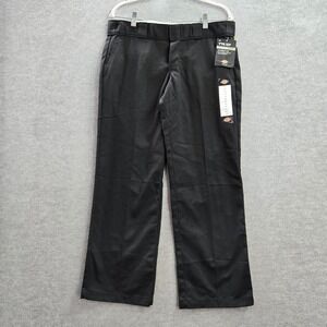 Dickies Women Pants 6P Black Chino Straight Leg Low‎ Rise 774 Workwear NWT